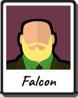 Falcon retrato