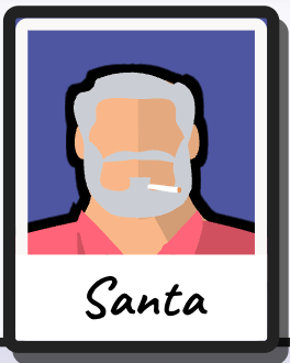 Santa retrato