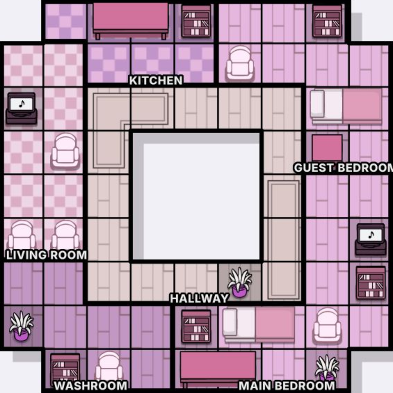 ドーナツハウス ゲームボードスクリーンショット