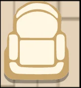 Chair board object icon