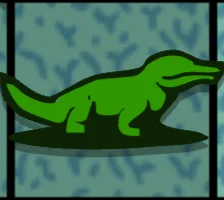 Crocodile board object icon