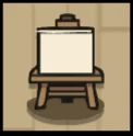 Easel board object icon