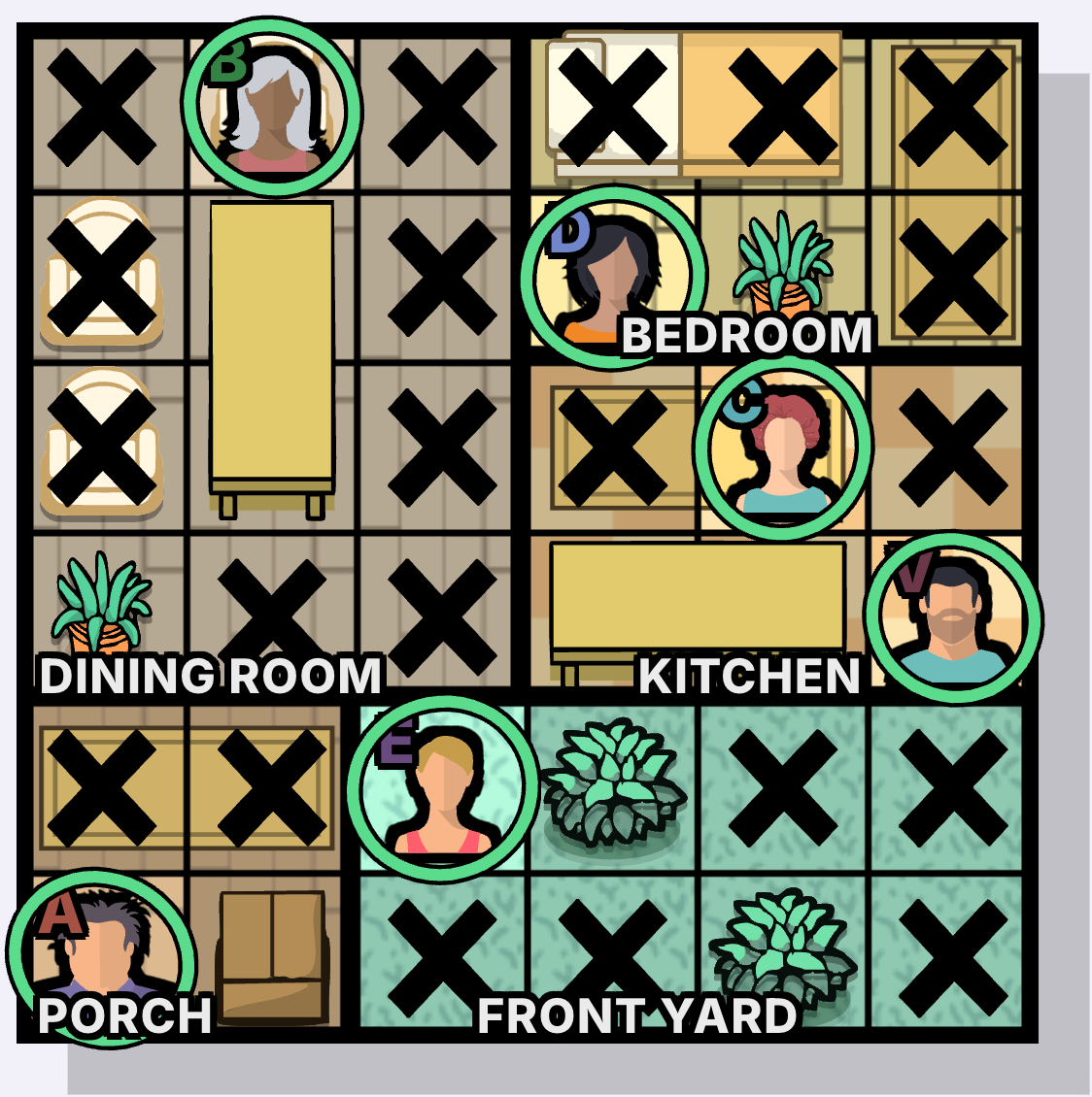24-Hour Delivery Murdoku solution - solved board