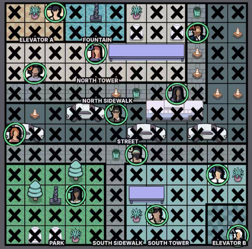 Main Street Murdoku solution - solved board