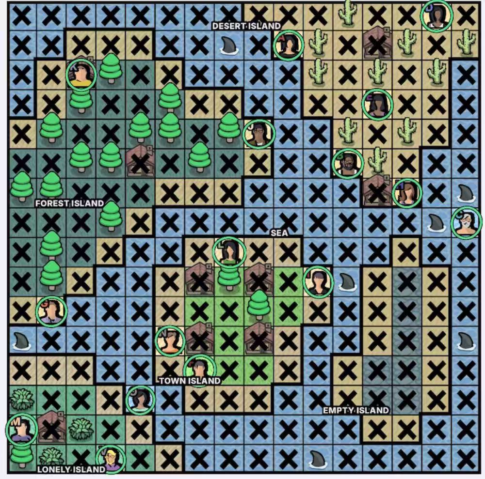 Mystery Islands / Islas misteriosas Murdoku solución - tablero resuelto