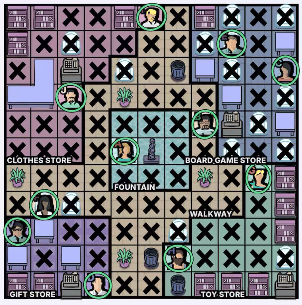 The Commercial Square Murdoku solution - solved board