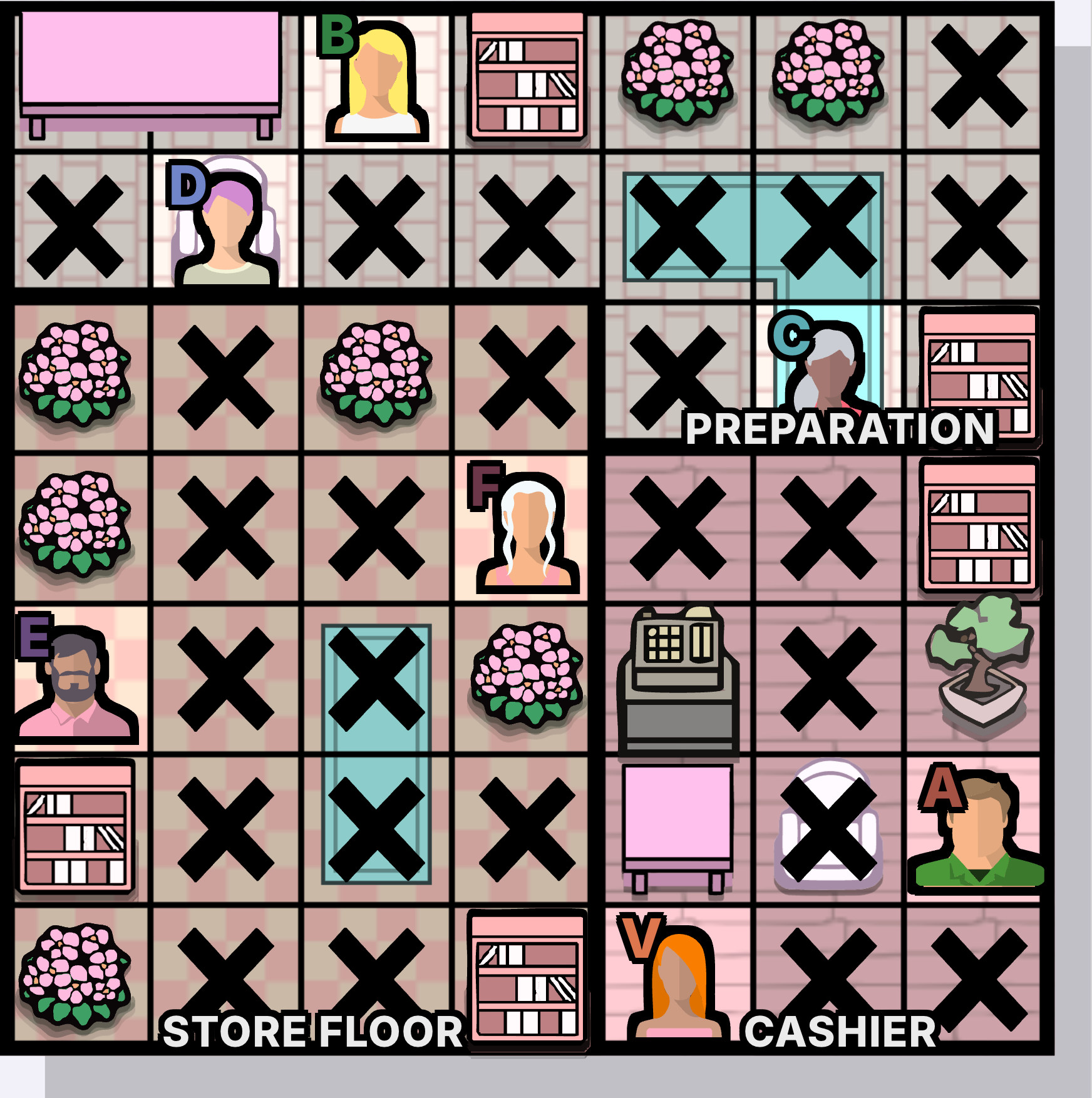 The Flower Store step 6