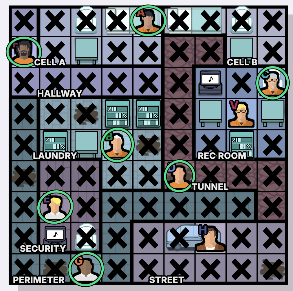 大脱走 Murdoku 解答 — 完成ボード